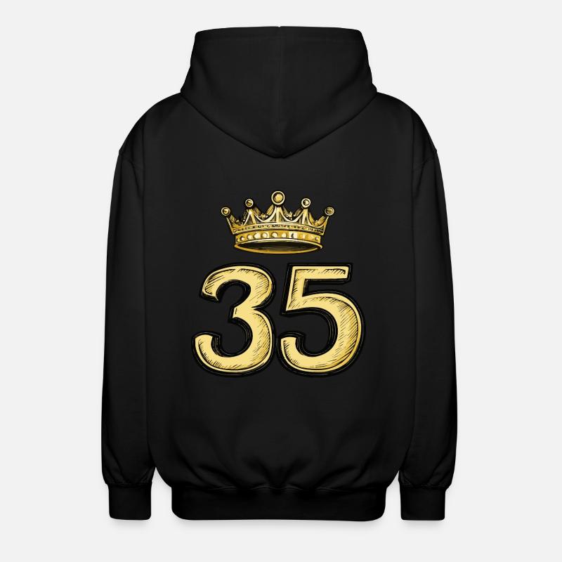 Couronne à 35 chiffres - Veste à capuche unisexe - noir