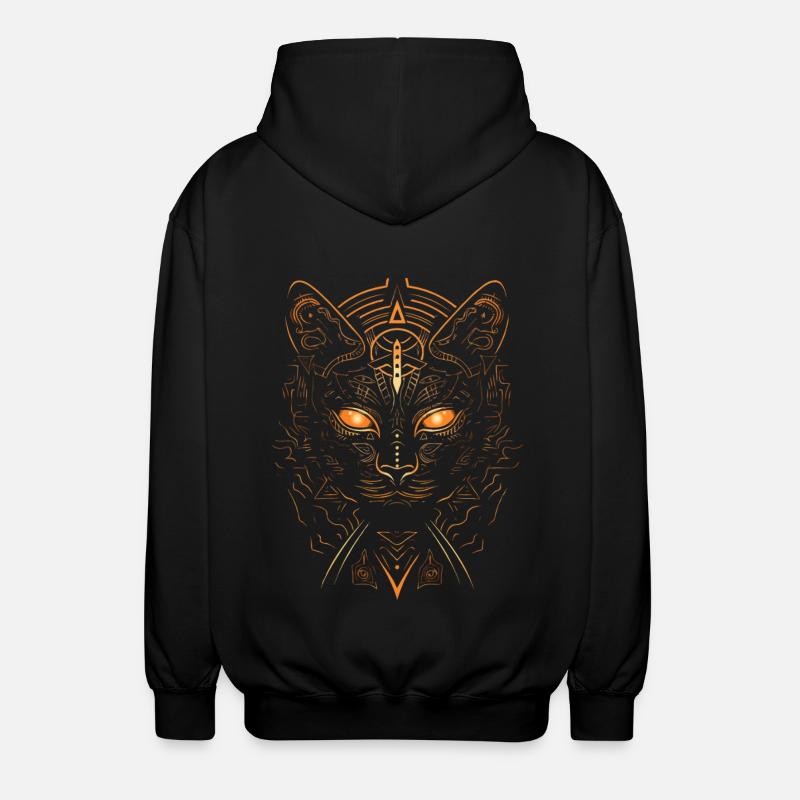 Bastet - Unisex Hooded Jacket - black