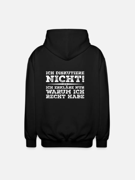 I'm Not Arguing - Unisex Kapuzenjacke - Schwarz