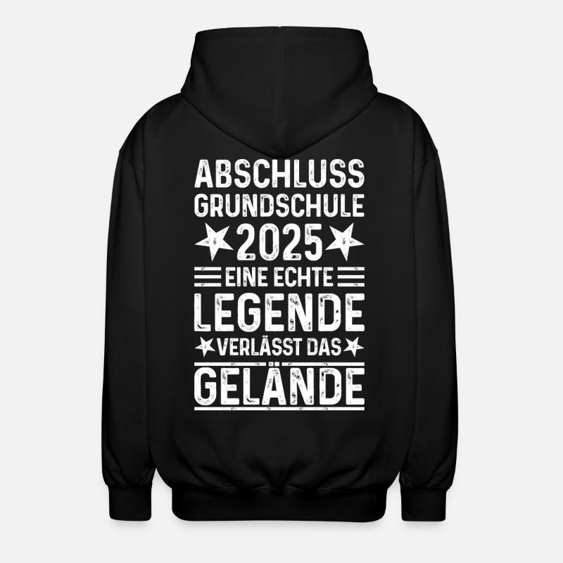 Abschluss Grundschule 2025 - Unisex Kapuzenjacke - Schwarz
