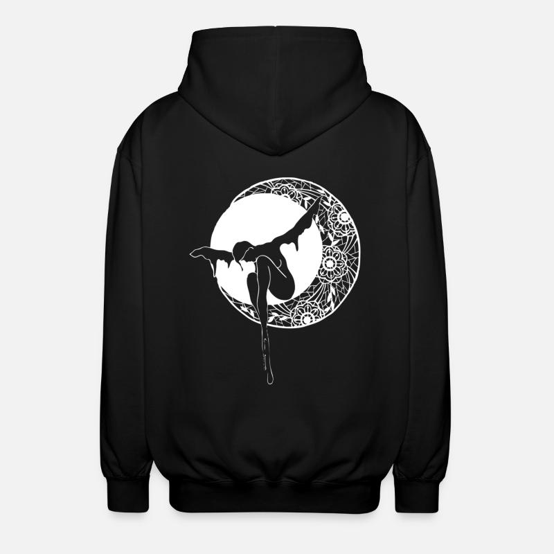 Mond der Spitze - Unisex Kapuzenjacke - Schwarz