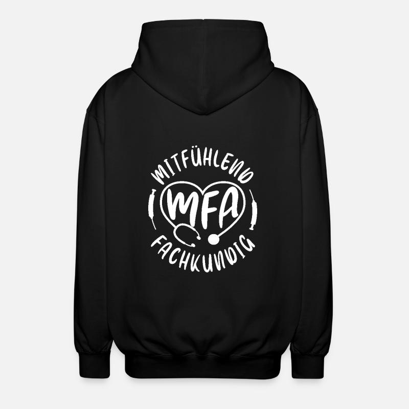Physician Assistant Compassionate MFA - Unisex Hooded Jacket - black