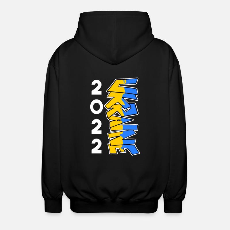 Ukraine - Unisex Kapuzenjacke - Schwarz