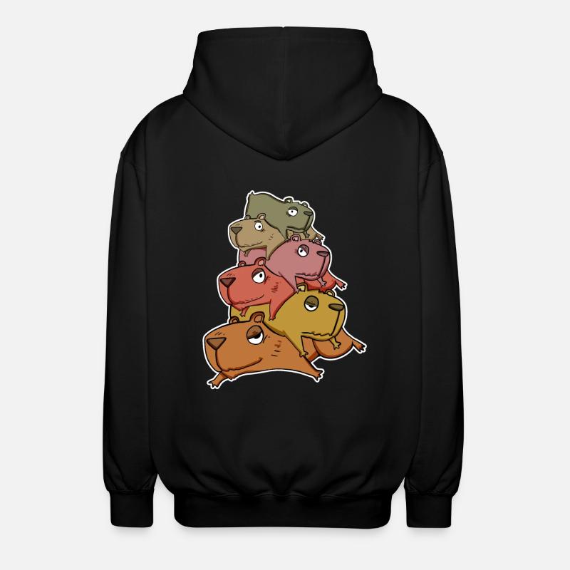 Capybara Tas de Capybara - Veste à capuche unisexe - noir