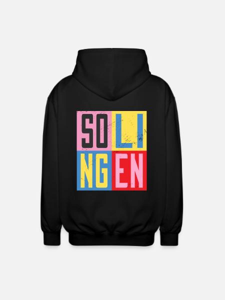 Solingen Städte Design - Unisex Kapuzenjacke - Schwarz