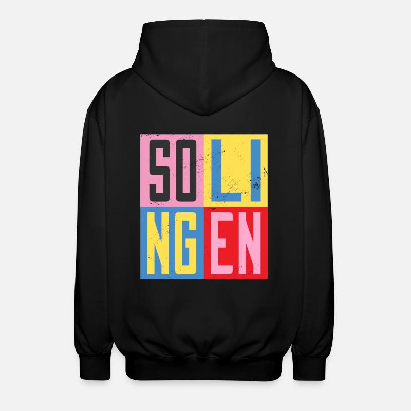 Solingen Städte Design - Unisex Kapuzenjacke - Schwarz