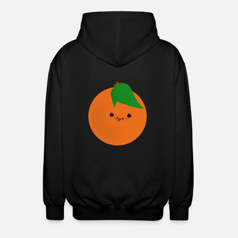 orange mignon - Veste à capuche unisexe - noir