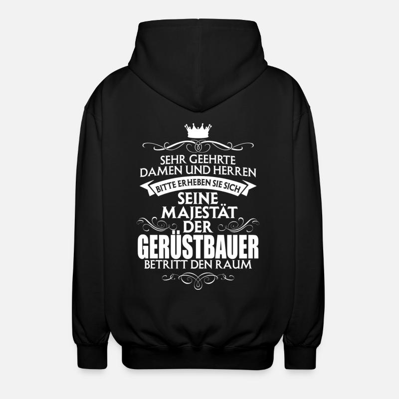 GERÜSTBAUER - Majestät - Unisex Kapuzenjacke - Schwarz