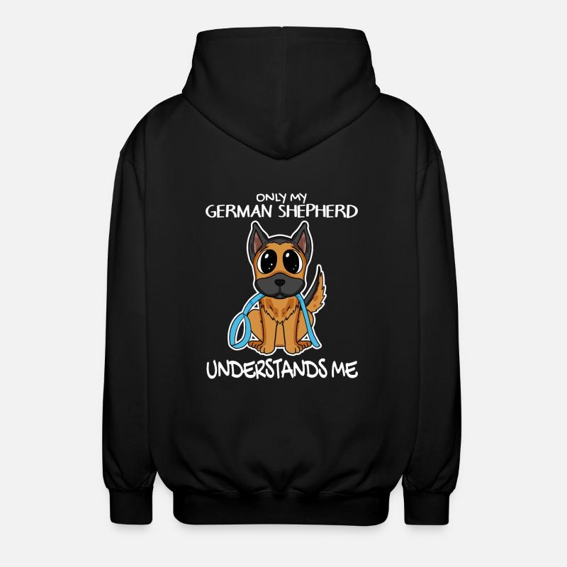 Deutscher Schäferhund - Unisex Kapuzenjacke - Schwarz