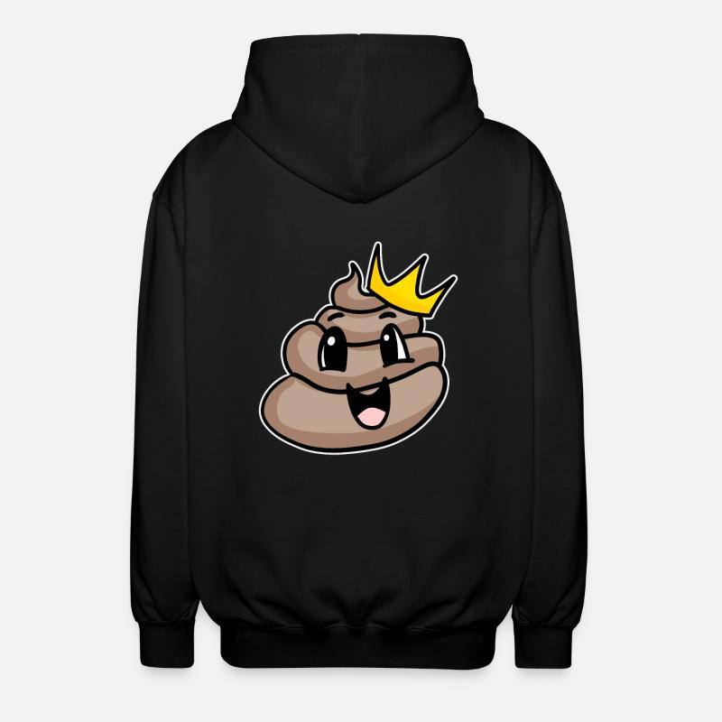 Kacke König - Unisex Kapuzenjacke - Schwarz