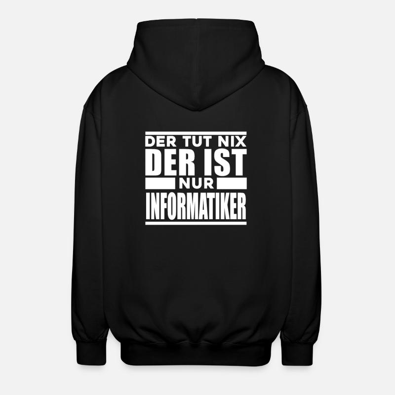 Informatiker - Unisex Kapuzenjacke - Schwarz