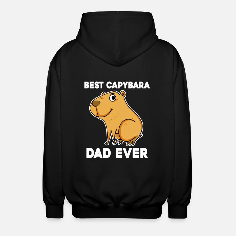 Capybara Père Capybara - Veste à capuche unisexe - noir