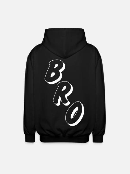 Bro Buddy, Boyfriend/Girlfriend - Unisex Hooded Jacket - black