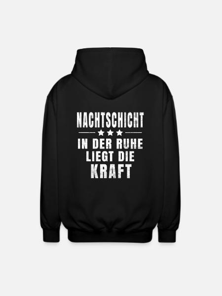 Night Shift T-Shirt - Unisex Hooded Jacket - black
