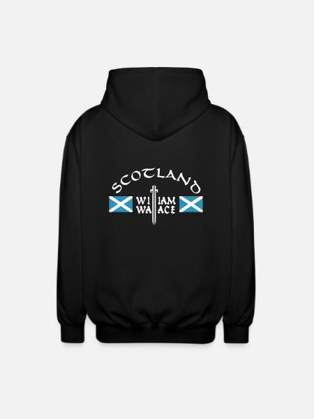 Scotland William Wallace - Unisex Hooded Jacket - black
