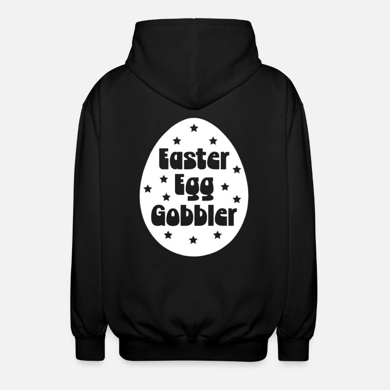 Easter Egg Gobbler - Unisex Hooded Jacket - black