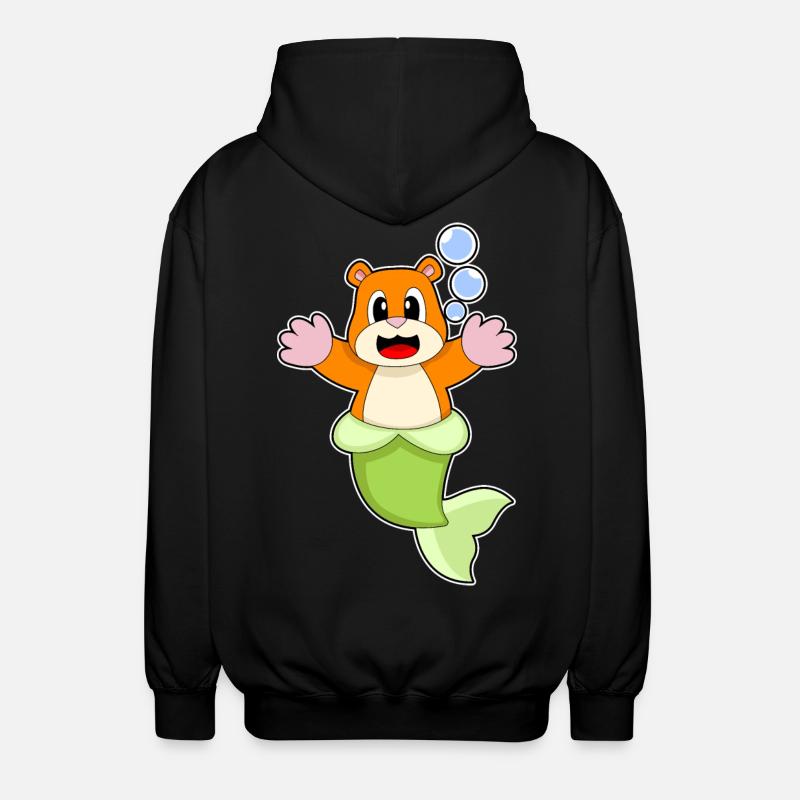 Hamster Sirène - Veste à capuche unisexe - noir