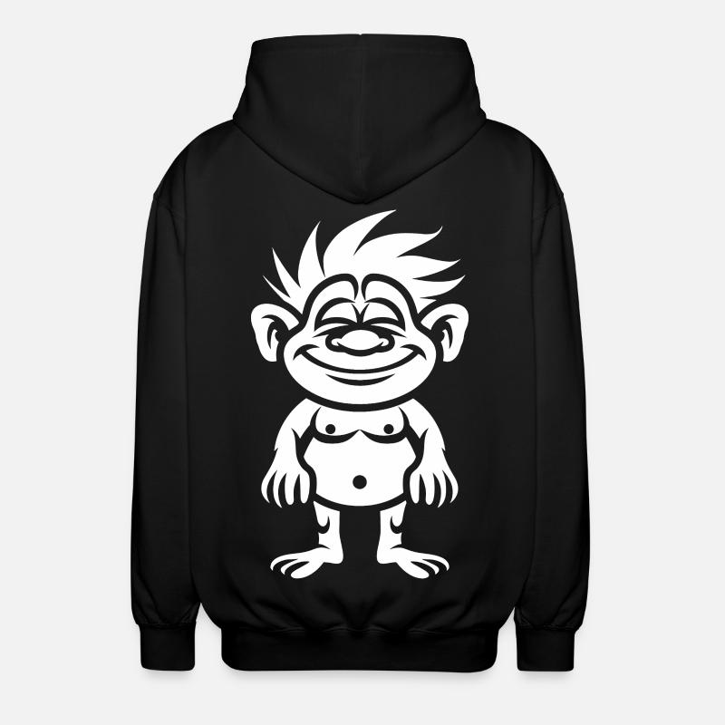 Troll - Unisex Kapuzenjacke - Schwarz