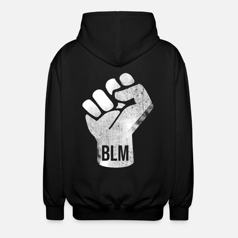 BLM Faust Design - Unisex Hooded Jacket - black