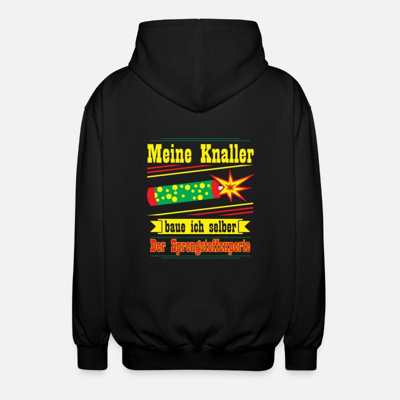 Sprengstoffexperte, silvester - Unisex Kapuzenjacke - Schwarz