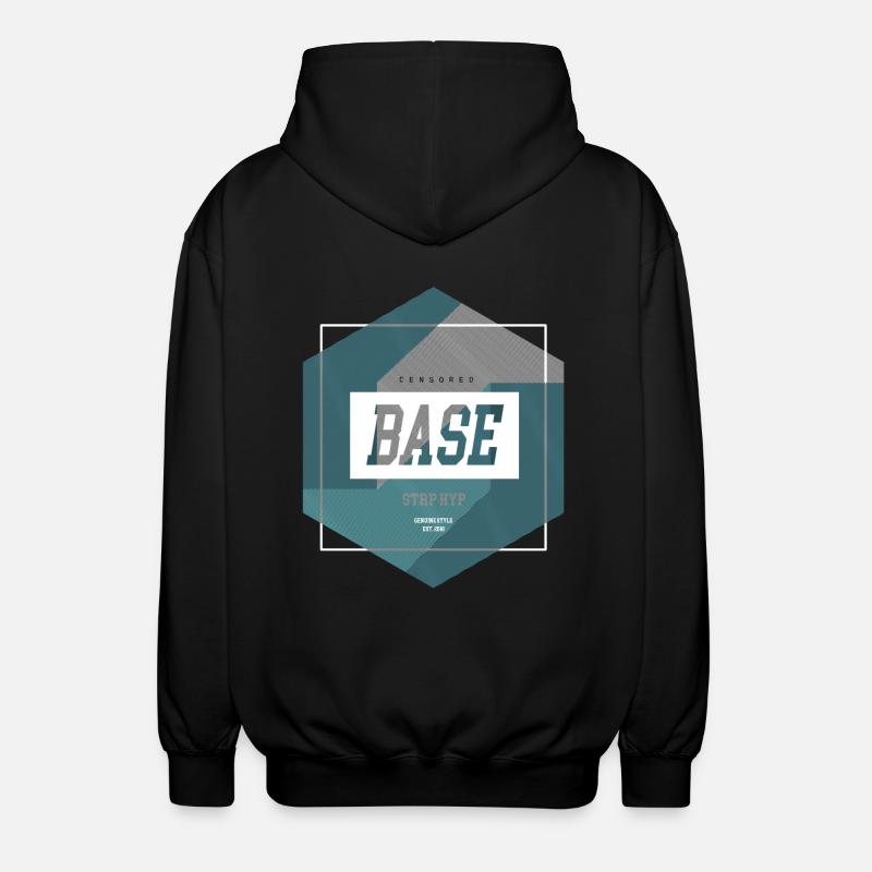 Stripe hype - Unisex Hooded Jacket - black