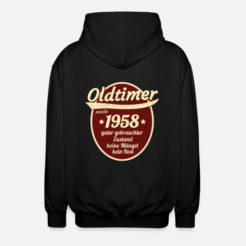 1958 - Unisex Kapuzenjacke - Schwarz