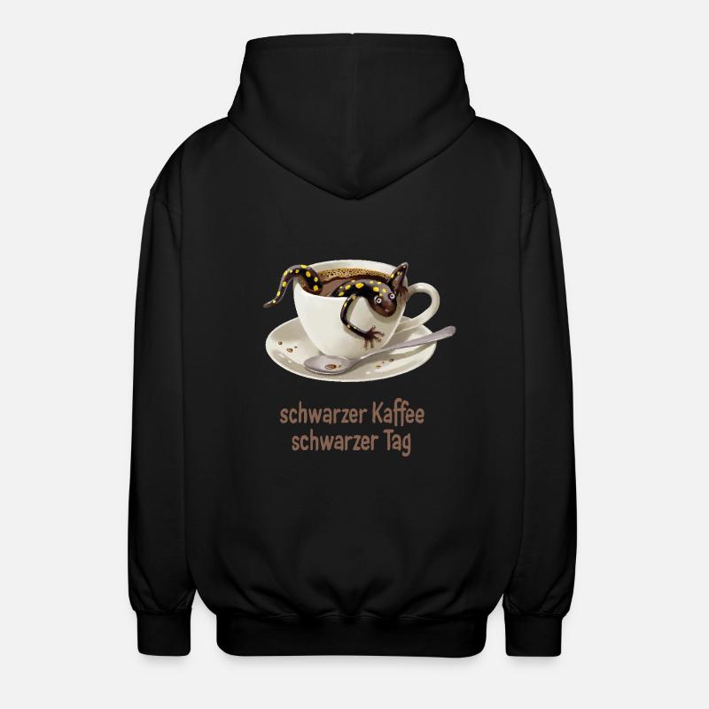 Salamandre du café 1 - Veste à capuche unisexe - noir