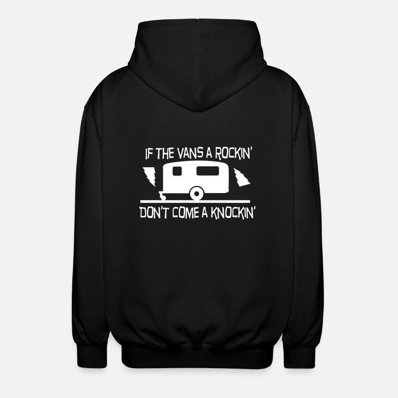 Caravan rockin - Unisex Kapuzenjacke - Schwarz