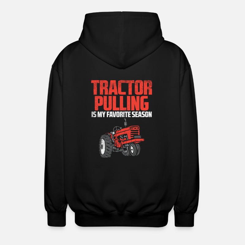 Tractor Pulling Saison Fan - Unisex Kapuzenjacke - Schwarz