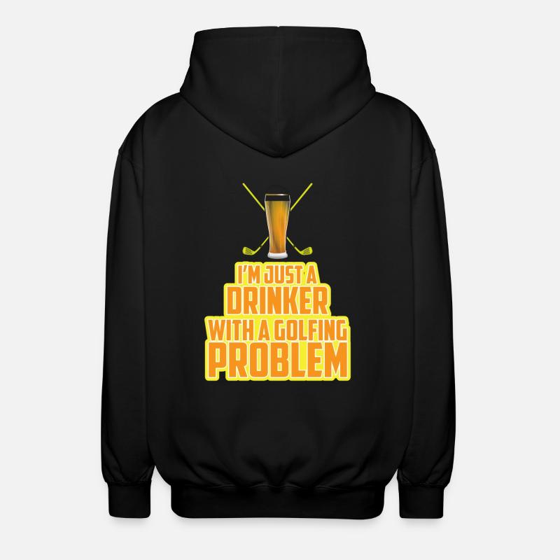 Problème de golf - Veste à capuche unisexe - noir