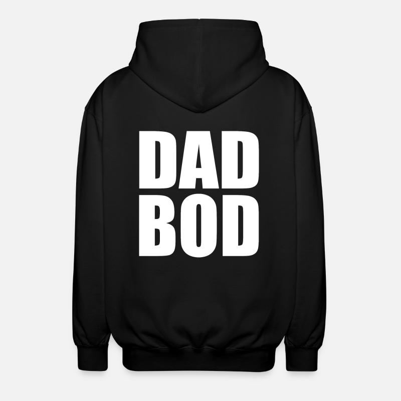 Dad bod - Unisex Hooded Jacket - black