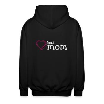 La meilleure maman - Veste à capuche unisexe - noir - Dos - AI Model Male 185 light (185cm)