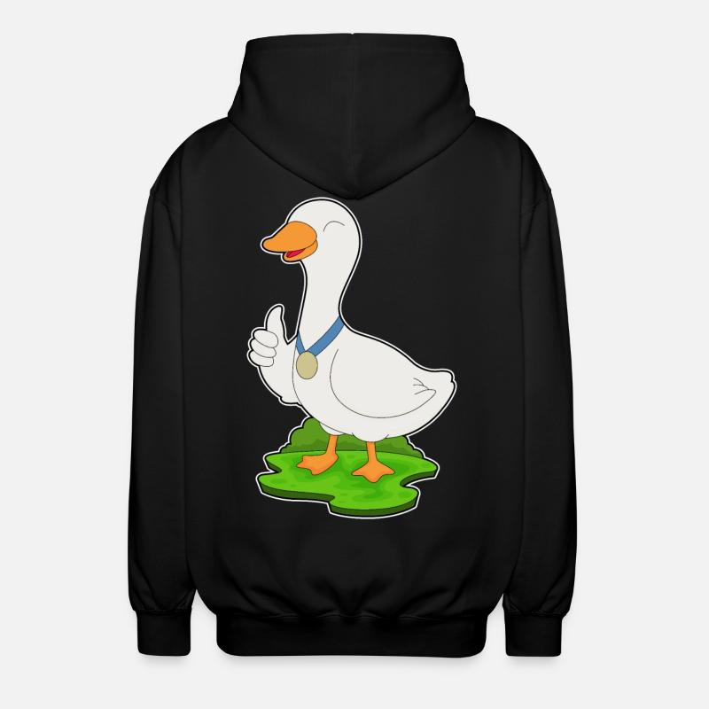 Médaille du canard - Veste à capuche unisexe - noir