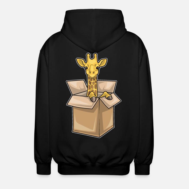 Giraffe Box - Unisex Kapuzenjacke - Schwarz