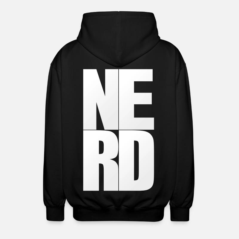 NERDY pour toujours - NERD - Veste à capuche unisexe - noir