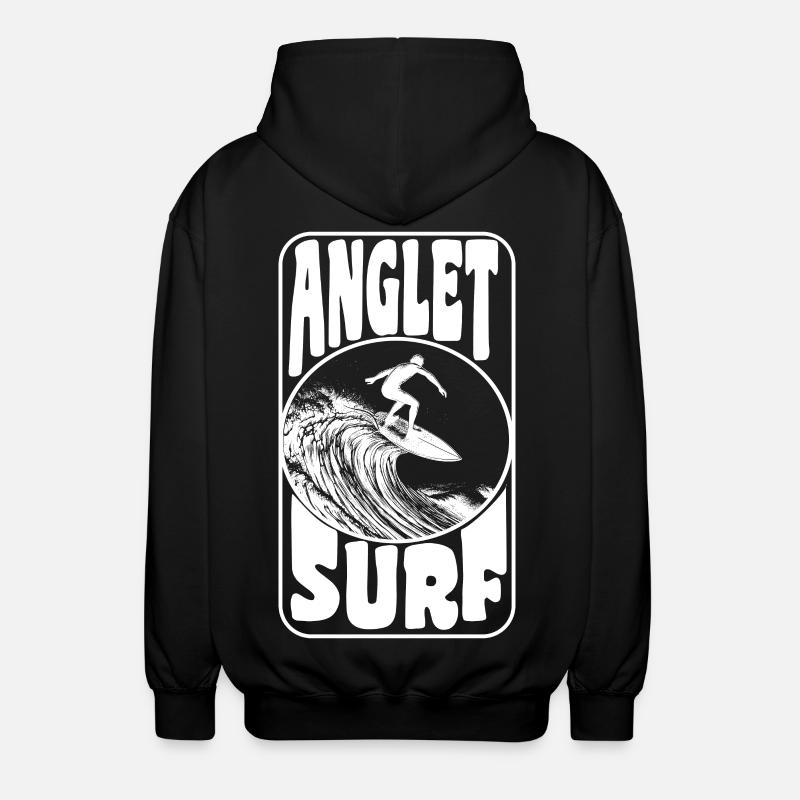 ANGLET - Unisex Hooded Jacket - black