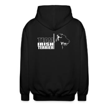 TEAM Irish Terrier Hunde Hund Wilsigns - Unisex Kapuzenjacke - Schwarz - Hinten - AI Model Male 185 light (185cm)