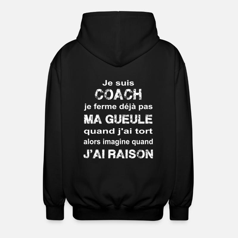 Coach - Veste à capuche unisexe - noir