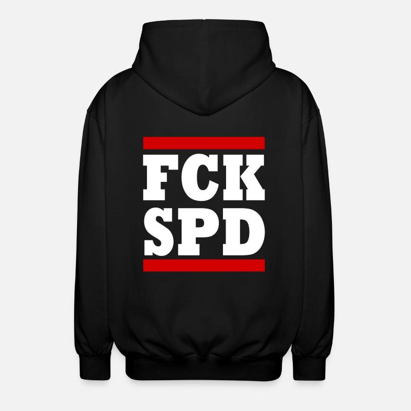 Fck spd - Unisex Hooded Jacket - black