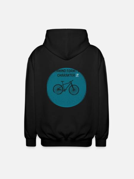 Fahrrad 2 - Unisex Kapuzenjacke - Schwarz