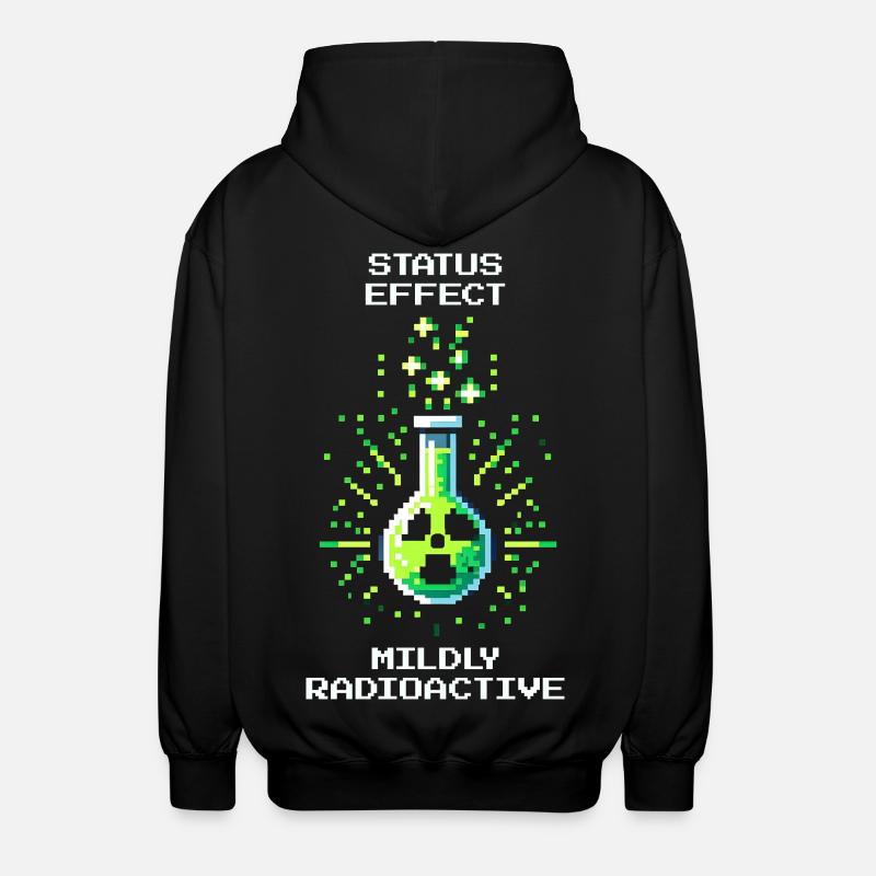 Status effect: slightly radioactive | Chemistry - Unisex Hooded Jacket - black