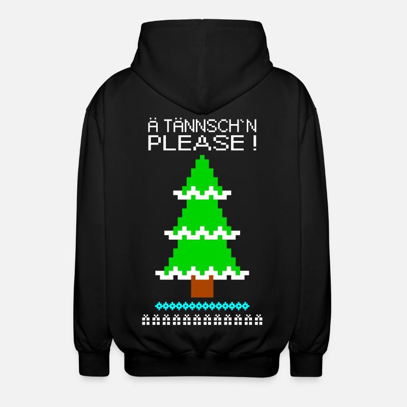 ä tännsch´n please - Unisex Kapuzenjacke - Schwarz