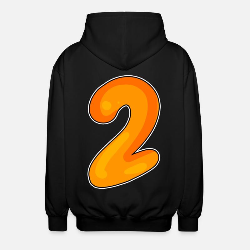 2 - Veste à capuche unisexe - noir