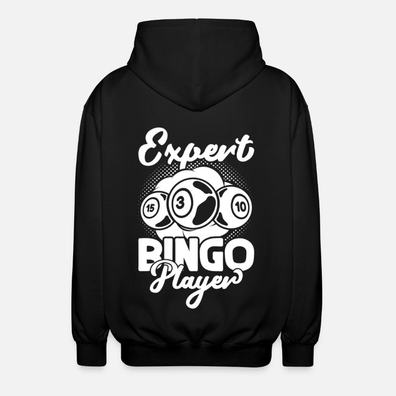 Bingo Player Expert Player Bingo - Unisex Kapuzenjacke - Schwarz
