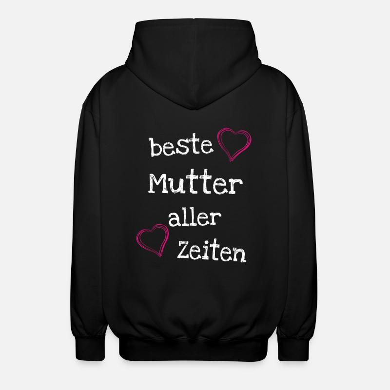Beste Mutter aller Zeiten - Unisex Kapuzenjacke - Schwarz