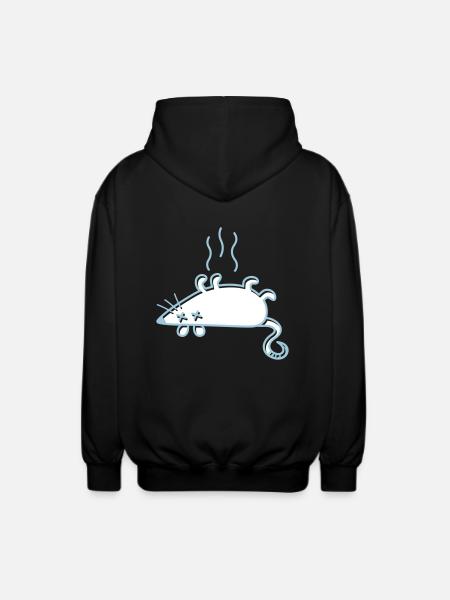 A Dead Mouse - Unisex Hooded Jacket - black