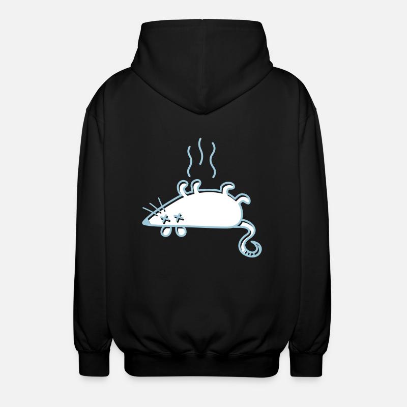 Une souris morte - Veste à capuche unisexe - noir