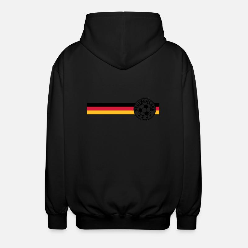 logo Football sur Deutschandfahne - Veste à capuche unisexe - noir
