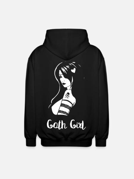 Goth Girl - Unisex Hooded Jacket - black