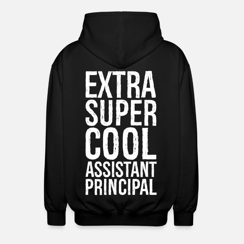 Extra Super Cool Assistant Principal - Unisex Hooded Jacket - black